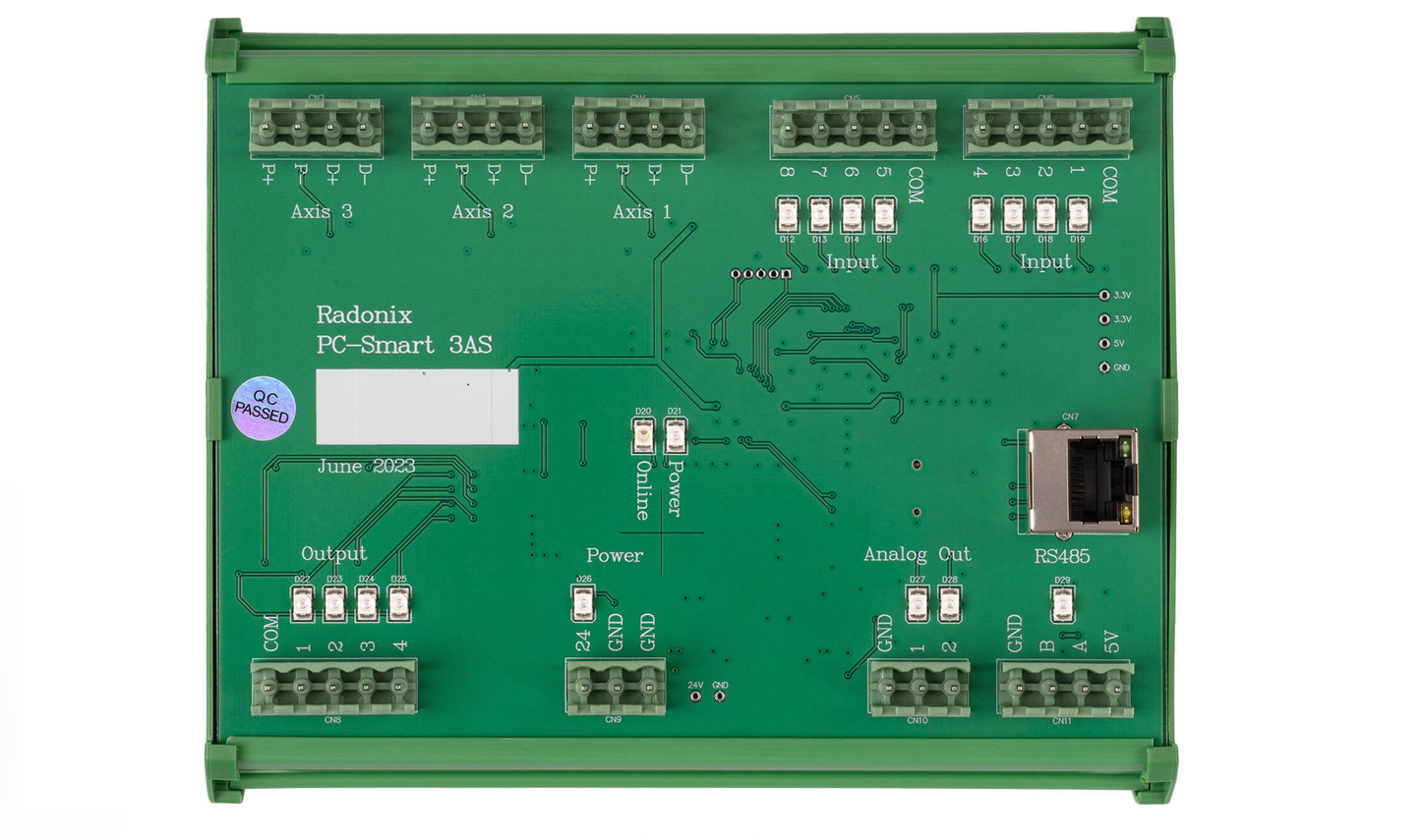 Radonix PC Smart 3AS – 3-Axis CNC Control Card