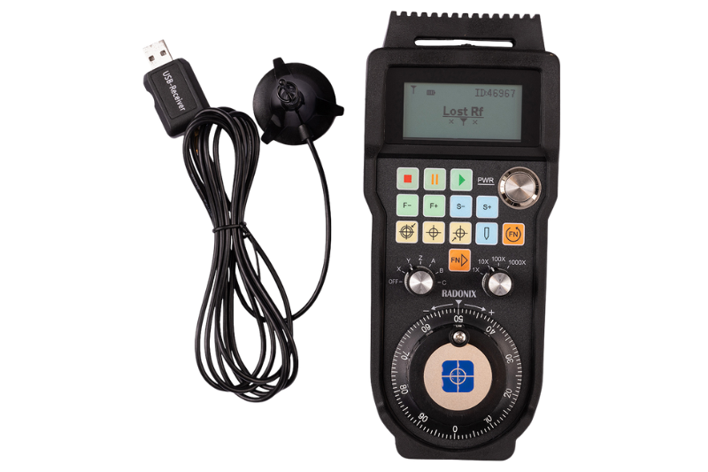 Radonix Wireless Handwheel – 6-Axis CNC Control